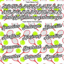 Load image into Gallery viewer, Custom White Black 3D Tennis Performance Polo Shirt