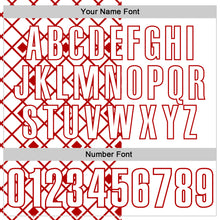 Load image into Gallery viewer, Custom White Red 3D Tennis Performance Polo Shirt