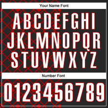 Load image into Gallery viewer, Custom Black White-Red 3D Tennis Performance Polo Shirt