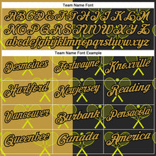 Load image into Gallery viewer, Custom Black Old Gold 3D Tennis Performance Polo Shirt