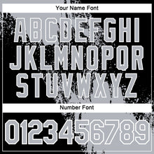 Load image into Gallery viewer, Custom Gray Black-White 3D Pattern Design Abstract Brush Stroke Performance Polo Shirt