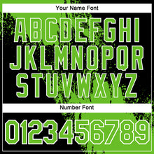 Load image into Gallery viewer, Custom Aurora Green Black-White 3D Pattern Design Abstract Brush Stroke Performance Polo Shirt