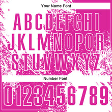 Load image into Gallery viewer, Custom White Deep Pink 3D Pattern Design Abstract Brush Stroke Performance Polo Shirt