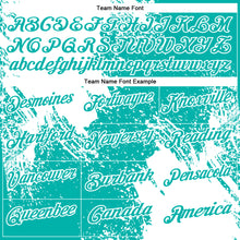 Load image into Gallery viewer, Custom White Aqua 3D Pattern Design Abstract Brush Stroke Performance Polo Shirt