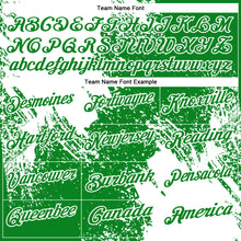 Load image into Gallery viewer, Custom White Grass Green 3D Pattern Design Abstract Brush Stroke Performance Polo Shirt