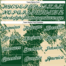 Load image into Gallery viewer, Custom Cream Green-White 3D Pattern Design Abstract Brush Stroke Performance Polo Shirt