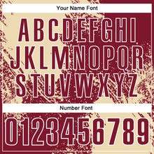 Load image into Gallery viewer, Custom Cream Crimson-White 3D Pattern Design Abstract Brush Stroke Performance Polo Shirt