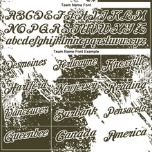 Load image into Gallery viewer, Custom White Olive 3D Pattern Design Abstract Brush Stroke Performance Polo Shirt