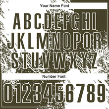 Load image into Gallery viewer, Custom White Olive 3D Pattern Design Abstract Brush Stroke Performance Polo Shirt