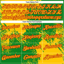 Load image into Gallery viewer, Custom Yellow Grass Green-White 3D Pattern Design Abstract Brush Stroke Performance Polo Shirt