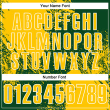 Load image into Gallery viewer, Custom Yellow Green-White 3D Pattern Design Abstract Brush Stroke Performance Polo Shirt