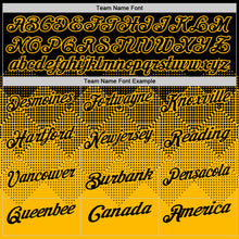 Load image into Gallery viewer, Custom Black Gold 3D Gradient Square Shape Performance Polo Shirt