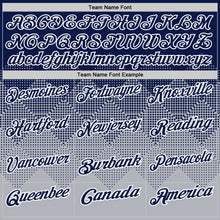 Load image into Gallery viewer, Custom Navy Gray-White 3D Gradient Square Shape Performance Polo Shirt