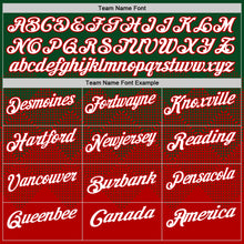 Load image into Gallery viewer, Custom Green White-Red 3D Gradient Square Shape Performance Polo Shirt