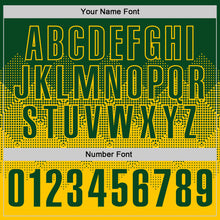 Load image into Gallery viewer, Custom Green Yellow 3D Gradient Square Shape Performance Polo Shirt