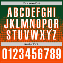 Load image into Gallery viewer, Custom Green White-Orange 3D Gradient Square Shape Performance Polo Shirt