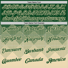 Load image into Gallery viewer, Custom Green Cream 3D Gradient Square Shape Performance Polo Shirt