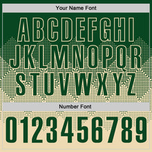 Load image into Gallery viewer, Custom Green Cream 3D Gradient Square Shape Performance Polo Shirt