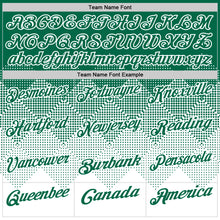 Load image into Gallery viewer, Custom Kelly Green White 3D Gradient Square Shape Performance Polo Shirt