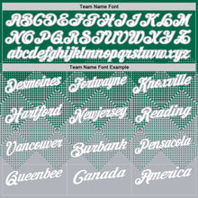 Load image into Gallery viewer, Custom Kelly Green White-Gray 3D Gradient Square Shape Performance Polo Shirt