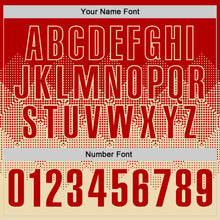 Load image into Gallery viewer, Custom Red Cream 3D Gradient Square Shape Performance Polo Shirt