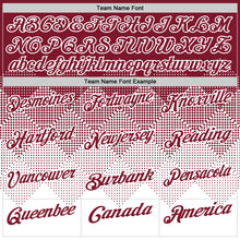 Load image into Gallery viewer, Custom Crimson White 3D Gradient Square Shape Performance Polo Shirt