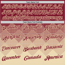 Load image into Gallery viewer, Custom Crimson Cream 3D Gradient Square Shape Performance Polo Shirt