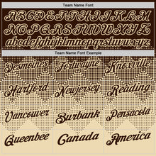 Load image into Gallery viewer, Custom Brown Cream 3D Gradient Square Shape Performance Polo Shirt