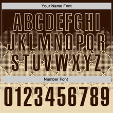 Load image into Gallery viewer, Custom Brown Cream 3D Gradient Square Shape Performance Polo Shirt