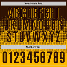 Load image into Gallery viewer, Custom Brown Gold 3D Gradient Square Shape Performance Polo Shirt