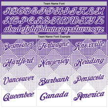 Load image into Gallery viewer, Custom Purple White 3D Gradient Square Shape Performance Polo Shirt