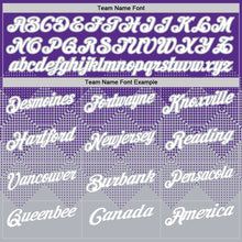 Load image into Gallery viewer, Custom Purple White-Gray 3D Gradient Square Shape Performance Polo Shirt