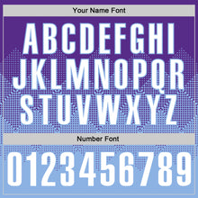 Load image into Gallery viewer, Custom Purple White-Light Blue 3D Gradient Square Shape Performance Polo Shirt