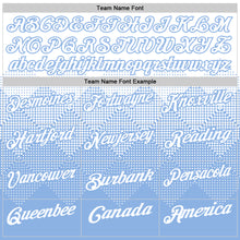 Load image into Gallery viewer, Custom White Light Blue 3D Gradient Square Shape Performance Polo Shirt