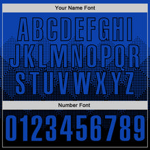 Load image into Gallery viewer, Custom Thunder Blue Black 3D Gradient Square Shape Performance Polo Shirt