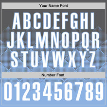 Load image into Gallery viewer, Custom Steel Gray White-Light Blue 3D Gradient Square Shape Performance Polo Shirt