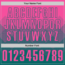 Load image into Gallery viewer, Custom Pink Teal 3D Gradient Square Shape Performance Polo Shirt