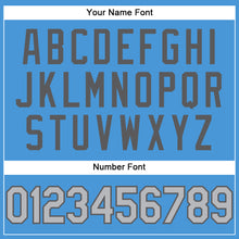 Load image into Gallery viewer, Custom Powder Blue Gray-Steel Gray Performance T-Shirt