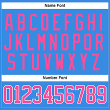 Load image into Gallery viewer, Custom Powder Blue Pink-White Hockey Jersey