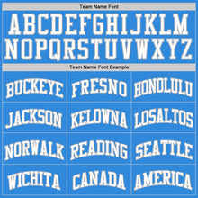 Load image into Gallery viewer, Custom Powder Blue White-Gray Authentic Basketball Jersey