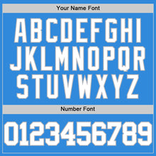 Load image into Gallery viewer, Custom Powder Blue White-Gray Authentic Basketball Jersey