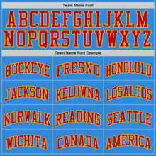 Load image into Gallery viewer, Custom Powder Blue Red-Gold Authentic Basketball Jersey