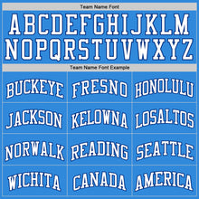 Load image into Gallery viewer, Custom Powder Blue White-Royal Authentic Basketball Jersey