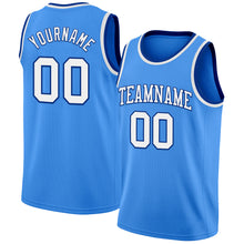 Load image into Gallery viewer, Custom Powder Blue White-Royal Authentic Basketball Jersey