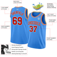 Load image into Gallery viewer, Custom Powder Blue Red-Cream Authentic Basketball Jersey