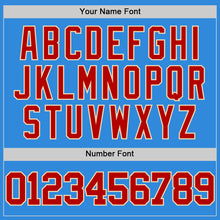 Load image into Gallery viewer, Custom Powder Blue Red-Cream Authentic Basketball Jersey