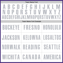 Load image into Gallery viewer, Custom Purple White-Gray Authentic Baseball Jersey