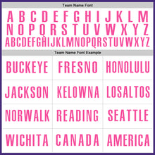 Load image into Gallery viewer, Custom Purple White-Pink Authentic Baseball Jersey