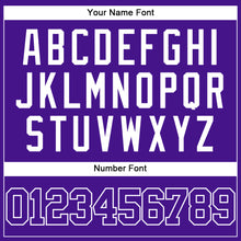 Load image into Gallery viewer, Custom Purple White Mesh Authentic Throwback Baseball Jersey