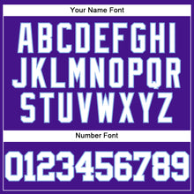 Load image into Gallery viewer, Custom Purple White-Light Blue Mesh Authentic Throwback Baseball Jersey